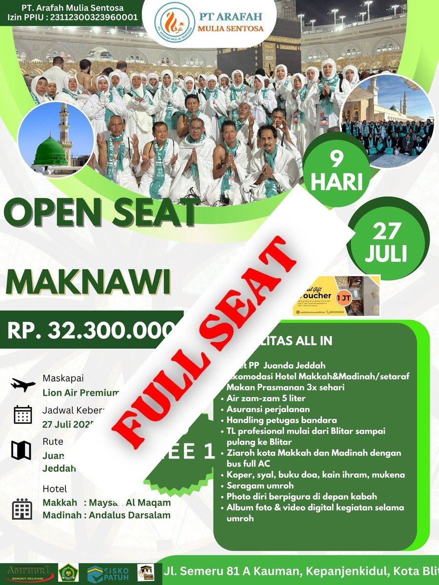 umroh maknawi awal musim 1447 h (juli)