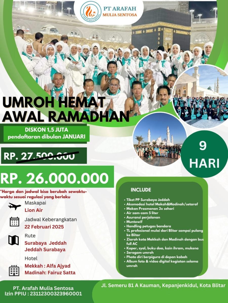umroh hemat awal ramadhan