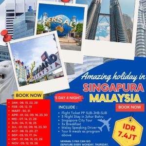 open trip 2 negara 5d4n